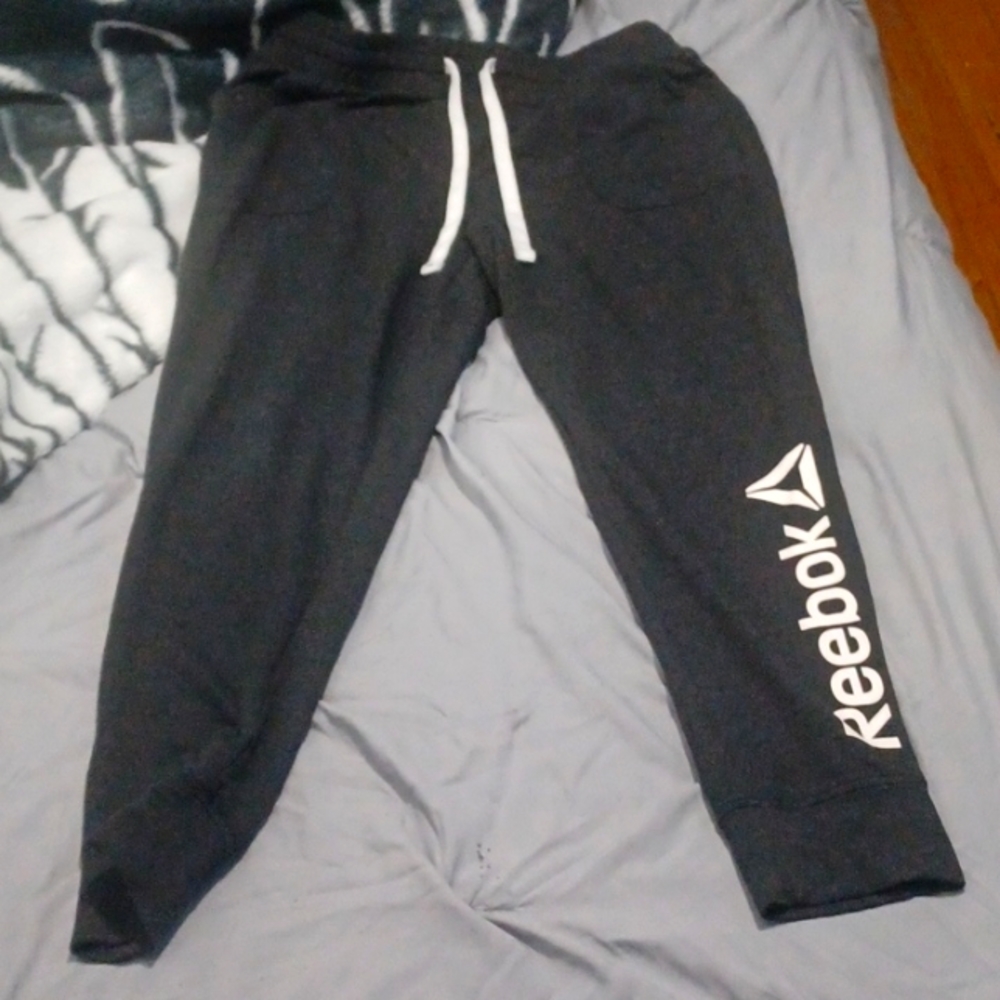 Reebok Sweat pants ,grey size med/large
